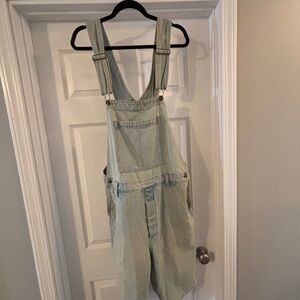 Topman x Dungaree Light Blue Denim Overalls